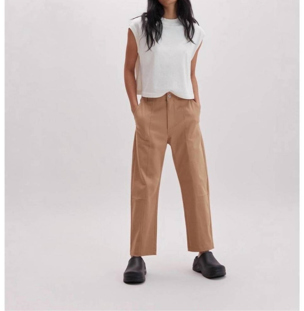 NEW RICHER POORER Womens archer twill‎ pants in khaki Size Small